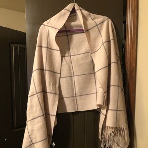 Madewell Windowpane Cape Scarf